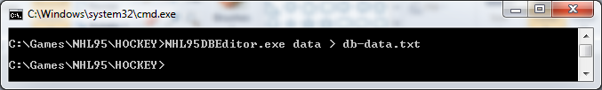 Data to file screenshot